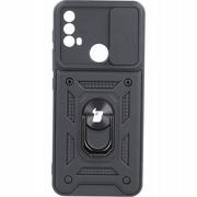 Etui i futerały do telefonów - Bizon Etui Case CamShield Ring Moto E20/E30/E40 czarne BCCSRME40BK - miniaturka - grafika 1