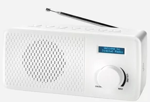 Denver DAB Digital Radio AM/FM Radio z podwójnym alarmom  DAB 41 White 12216640 - Radioodtwarzacze - miniaturka - grafika 1