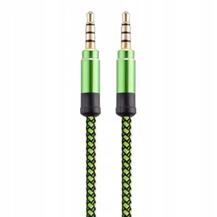 KABEL AUDIO AUX MINI JACK 3,5 MM ZIELONY - Kable - miniaturka - grafika 1