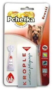 LAB LAB PCHEŁKA KROPLE PIES do 5kg 1.0ml - Artykuły przeciw pasożytom - miniaturka - grafika 1