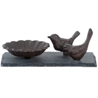 Karmniki dla ptaków - Poidło dla ptaków na łupkowej tacy ptaki - miniaturka - grafika 1