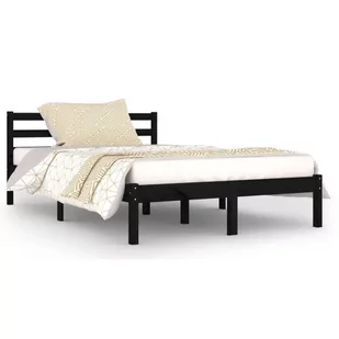 Czarne sosnowe łóżko do sypialni 120x200 cm - Lenar 4X - Łóżka - miniaturka - grafika 1