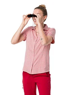 Jack Wolfskin Jack Wolfskin Damska koszulka Kepler Shirt Women szybkoschnąca bluzka z krótkim rękawem różowy Blush Pink Checks XS 1401723-684-X-Small - Koszulki i topy damskie - miniaturka - grafika 1