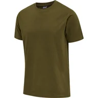 Koszulki męskie - Hummel Koszulka sportowa Treningowa męska Red Heavy T-Shirt r. XL - miniaturka - grafika 1
