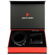 Paski - Funkcjonalny męski zestaw na prezent portfel pasek do spodni Pierre Cardin - miniaturka - grafika 1