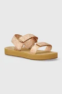Sandały damskie - Roxy sandały damskie kolor beżowy ARJL100930 - miniaturka - grafika 1