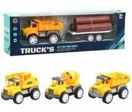 Samochody i pojazdy dla dzieci - Auto z przyczepą i drewnem MIX - miniaturka - grafika 1