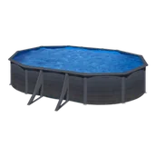 Baseny ogrodowe - GRE Basen stelażowy 610x375X122 cm szary Dreampool Kea - miniaturka - grafika 1