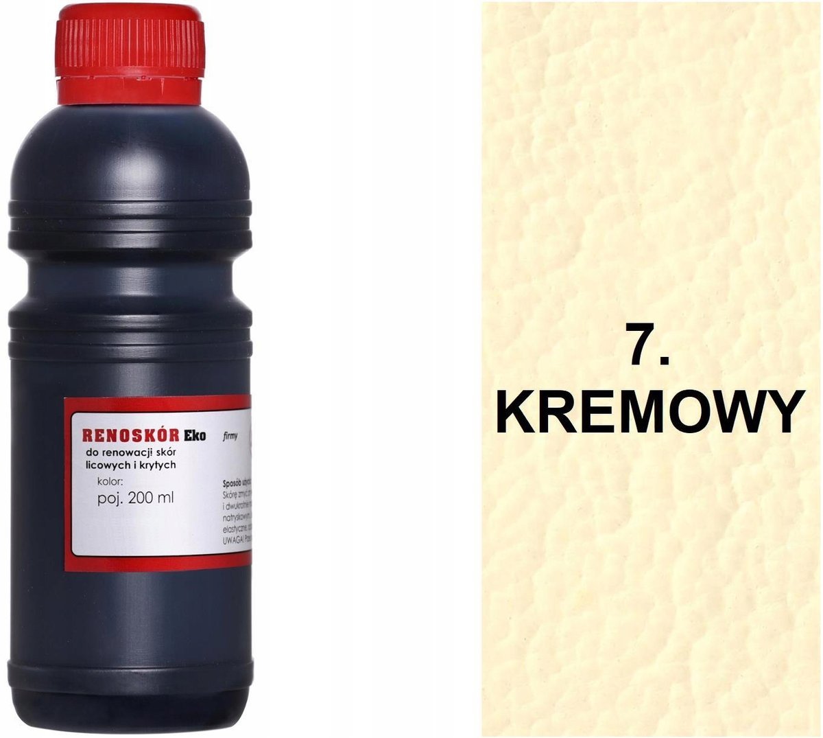 G12-91 KREMOWY 7 RENOSKÓR FARBA DO RENOWACJI SKÓRY LICOWEJ LAKIER WILBRA HQ