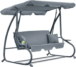 Furnide Furnide Huśtawka ogrodowa"Relax Plus" szara - Huśtawki - miniaturka - grafika 1