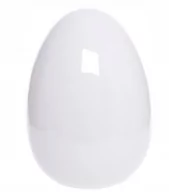 Wielkanoc - Jajko Ceramiczne Białe Wielkanocne Ozdobne 6 cm - miniaturka - grafika 1
