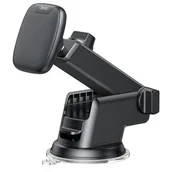 Uchwyty samochodowe do telefonów - XO Uchwyt samochodowy C98C magnetyczny czarny z przyssawką - miniaturka - grafika 1