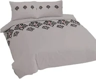 Pościel - Matex Pościel bawełniana 160x200 parzenica szara góralska R22 Ranforce - miniaturka - grafika 1