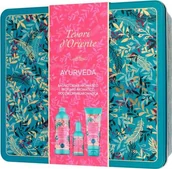 Kosmetyki do kąpieli - Tesori d'Oriente Ayurveda Zestaw prezentowy Woda toaletowa + Płyn do kąpieli + Żel pod prysznic 100ml - miniaturka - grafika 1