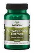 Układ nerwowy - Swanson Ashwagandha Extract - walka ze stresem - 450mg - 60 kaps. - miniaturka - grafika 1