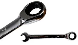 Geko Klucz płasko oczkowy z grzechotką 14mm grzechotka G10314 - Klucze i nasadki - miniaturka - grafika 1