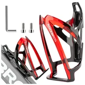 Akcesoria rowerowe - Koszyk na bidon napój butelkę wodę uchwyt rowerowy do bidonu RockBros Czerwony - miniaturka - grafika 1