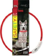 Smycze dla psów - dr Seidla HAGEN nylonowa dla psa led Dog Fantasy czerwona r 65 cm 12693 80518 80518 - miniaturka - grafika 1