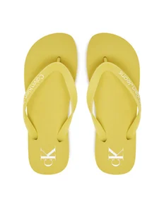Calvin Klein Jeans Japonki Beach Sandal Transparent Tpu YW0YW01829 Żółty - Klapki i japonki damskie - miniaturka - grafika 1