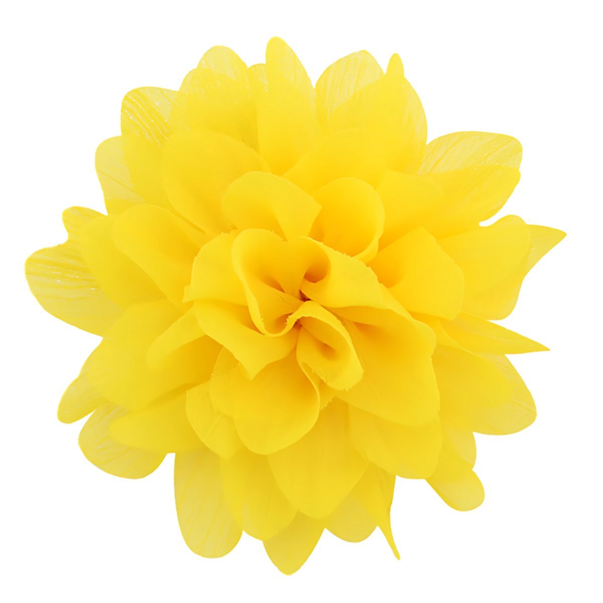 Spinka do Włosów Żółta Duża Kwiat Bezpieczna Wsuwka Lekka i Efektowna