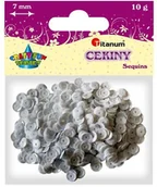 Scrapbooking - Cekiny 7mm pastelowe białe 10g CRAFT-FUN - miniaturka - grafika 1