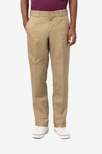 Dickies spodnie Strght Dble Knee Rec męskie kolor beżowy proste DK0A4XZEKHK-BEZOWY - Spodnie męskie - miniaturka - grafika 1