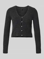 Swetry damskie - Kurtka o kroju slim fit z prążkowanej dzianiny model ‘RICA LIFE’ - miniaturka - grafika 1