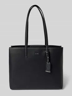 Torba shopper z aplikacją z logo - Torebki damskie - miniaturka - grafika 1