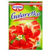 Budyń - Dr Oetker Galaretka o smaku poziomkowym 77 g - miniaturka - grafika 1