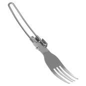 Kuchnia turystyczne i akcesoria - Outdoor Fox Fox Widelec Składany Srebrny 33432 - miniaturka - grafika 1
