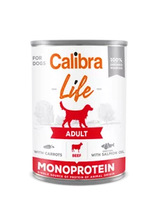 CALIBRA Dog Life Adult Beef with Carrots 6x400g - Mokra karma dla psów - miniaturka - grafika 2