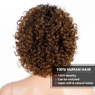 Ozdoby do włosów - Peruka włosy krótkie naturalne średni brąz debut kolor P4/40 - miniaturka - grafika 1