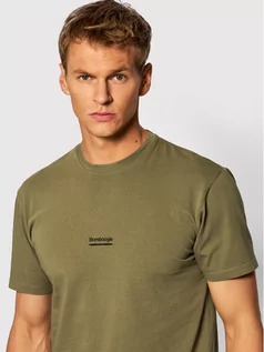 Koszulki męskie - Bomboogie T-Shirt TM7220TJORI Zielony Regular Fit - grafika 1