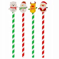 Kredki, ołówki, pastele i pisaki - OŁOWEK Z GUMKĄ MIŚ, BAŁWAN, RENIFER, MIKOŁAJ INCOOD - miniaturka - grafika 1