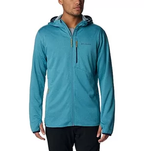 Columbia Męska bluza z kapturem z widokiem na zamek błyskawiczny z polaru, Shasta Heather, Collegiate Navy, S - Bluzy męskie - miniaturka - grafika 1