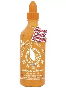 SOS CHILLI SRIRACHA MAYO SWEET Z MAJONEZEM FLYING GOOSE 455ML - Majonezy i dressingi - miniaturka - grafika 1