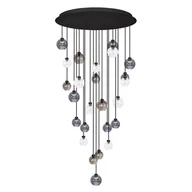 Lampy sufitowe - Lampa wisząca z kolorowymi kloszami, na antresolę KP-19 z serii ROTUNDA - miniaturka - grafika 1