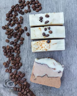 Mydlane Rewolucje, Mydło kawowe ręcznie robione naturalne, 100 g - Mydła - miniaturka - grafika 1