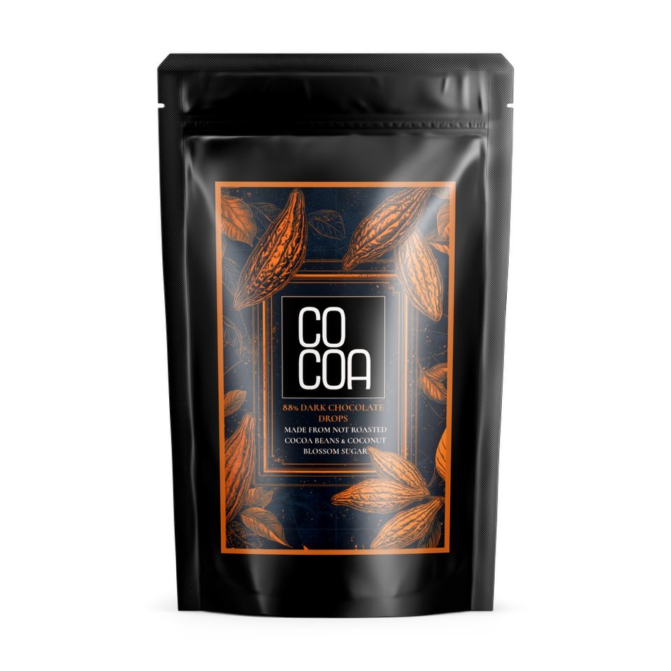Dropsy z ciemnej czekolady 88% BIO 200 g - Cocoa
