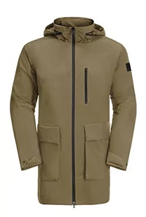 Jack Wolfskin Norden Port Parka Płaszcz Szary Oliwkowy S - Płaszcze damskie - miniaturka - grafika 1