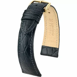 Czarny pasek skórzany 16 mm HIRSCH Aristocrat 03828150-1-16 (M)  | OFICJALNY SKLEP | RATY 0% • Zapłać później PayPo • GRATIS WYSYŁKA ZWROT DO 365DNI - Akcesoria do zegarków - miniaturka - grafika 1