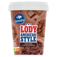 Lody i desery lodowe - Carrefour Sensation American Style Lody czekoladowe & ciasteczka brownie 500 ml - miniaturka - grafika 1