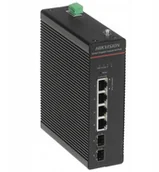 Switche - Switch Hikvision ZARZĄDZALNY SWITCH PRZEMYSŁOWY POE DS-3T1506HP-SI-4P2F/NO POWER UNIT 4-PORTOWY SFP - miniaturka - grafika 1