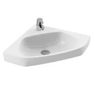 Umywalki - Cerastyle Arda Umywalka narożna 64,5x47 cm biała 001900-U - odbiór osobisty: Kraków, Warszawa - miniaturka - grafika 1