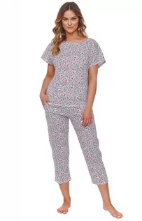 Piżamy damskie - Piżama w drobne cętki PM.4580, Kolor biały-wzór, Rozmiar S, Doctor Nap - grafika 1