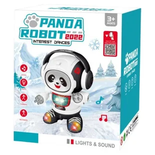 ROBOT PANDA W SŁUCHAWKACH INTERAKTYWNA ZABAWKA DLA DZIECI MUZYKA I ŚWIATŁA - Mały naukowiec - miniaturka - grafika 1