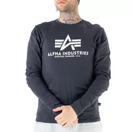 Koszulki sportowe męskie - Koszulka Alpha Industries Longsleeve Basic 10051002 - granatowa - miniaturka - grafika 1