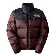 Kurtki i kamizelki sportowe damskie - Kurtka The North Face 1996 Retro Nuptse 0A3XEOLOS1 - brązowo-czarna - miniaturka - grafika 1