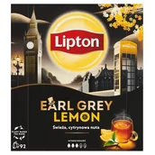 Herbata - Lipton Earl Grey Lemon Herbata czarna 138g 92 torebki - miniaturka - grafika 1