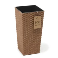 Donice - Doniczka finezja ECO rattan 19 cm brązowy - miniaturka - grafika 1